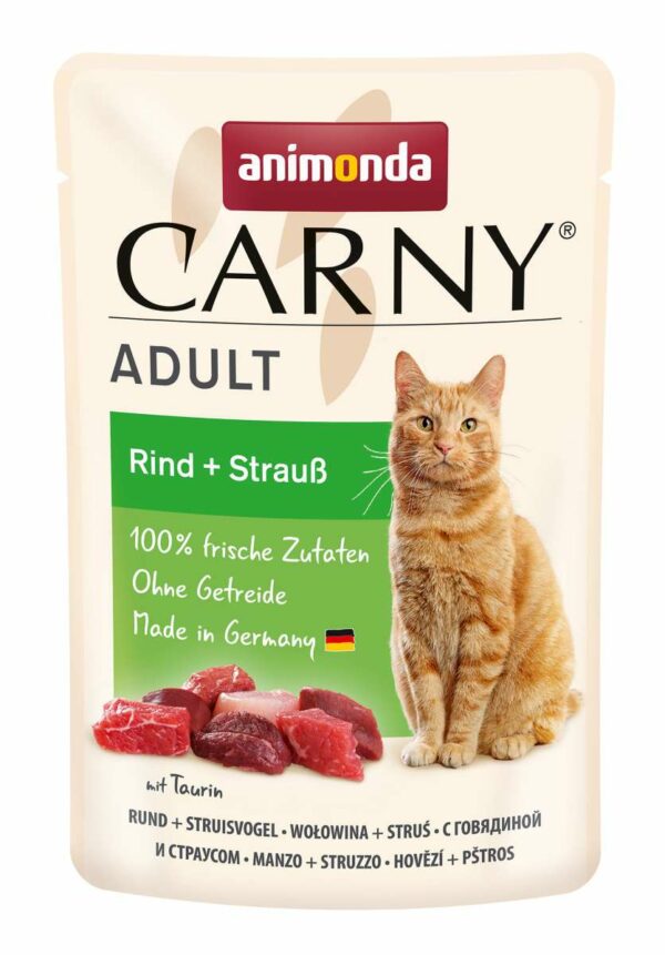 Animonda -  Carny Rind + Strauß Adult im Frischebeutel